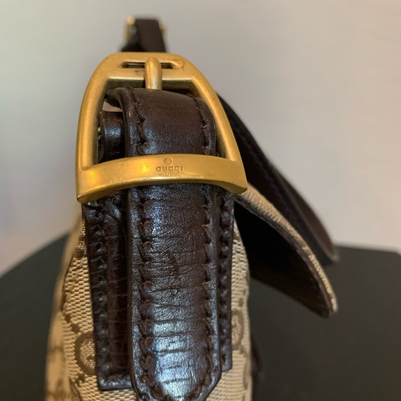 ✨ SOLD ✨ 100% Authentic Gucci GG Horsebit Vintage Jacquard Handbag - Picture 13 of 14